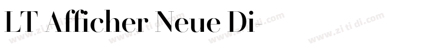 LT Afficher Neue Di字体转换